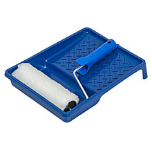 Набор малярный 2 предмета: валик Меховой 180мм, кювета 245х330 мм, (уп.) - 04-1-120