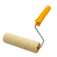 Валик малярный с рукояткой Велюр, ось 6мм, D40мм, 240мм - 04-1-411