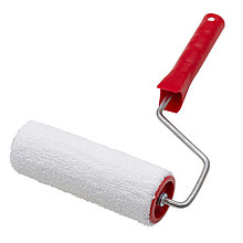 Валик малярный с рукояткой Велюр, ось 6мм, D48мм, 150мм - 04-2-304