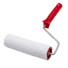 Валик малярный с рукояткой Велюр, ось 6мм, D48мм, 200мм - 04-2-305