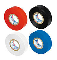 Лента изоляционная, ПВХ, черная, клей - синтет. каучук, 15ммх15м, толщина 130мкм - 49-5-001