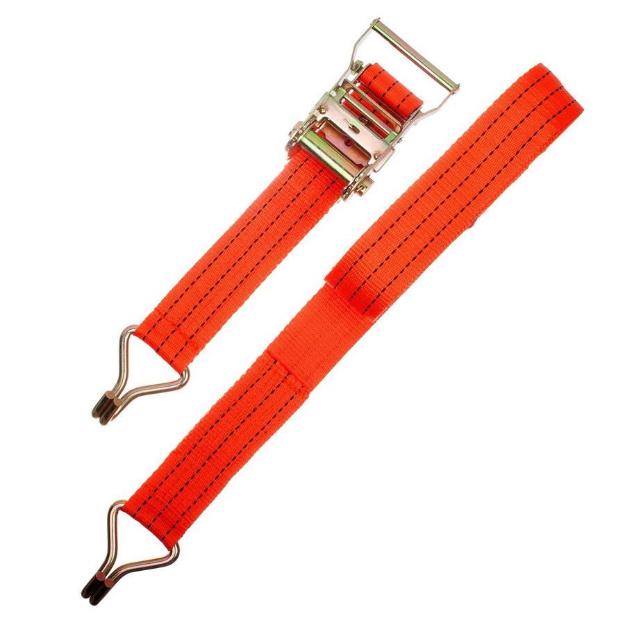 Ремень крепления груза с крюками, 0,038х6м, с храповым механизмом - 62-5-115