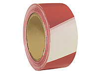 Лента сигнальная оградительная, красно-белая, 50ммх150м, 35мкм - 49-7-200