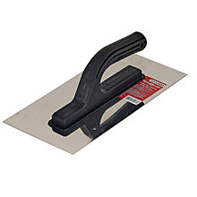 Гладилка прямая нержавеющая сталь, пластиковая рукоятка, 130х270мм - 27-1-000