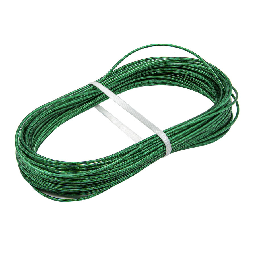 Трос металлополимерный зеленый полупрозр. ПР-2.0, 20м.п. - 51-9-016