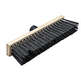 Щетка тротуарная деревянная 275х45мм, 5-ти рядная, пластиковая тулейка с резьбой, без черенка - 60-0-031, фото 3