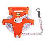 Мерная лента фибергласовая геодезическая, открытый пластик. корпус, лента из ПВХ, 50мх13мм - 15-2-150, фото 2