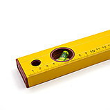 Уровень алюминиевый Yellow, коробчатый корпус, 3 акриловых глазка, линейка, 400мм - 17-0-004, фото 3