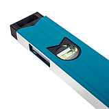 Уровень алюминиевый фрезер. грань, 2 глазка+1 зерк. глазок, магн. лента, 600мм, толщ.1,1мм  - 17-0-106, фото 2