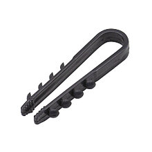 Дюбель-хомут 5-10мм, черный, 100шт.,  (уп.) - 47-7-011