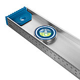 Уровень алюминиевый скелетный, 2 глазка+1 поворотный на 360, магн. лента, линейка, 800мм - 17-1-208, фото 3