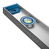 Уровень алюминиевый скелетный, 2 глазка+1 поворотный на 360, магн. лента, линейка, 1000мм - 17-1-210, фото 3