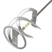 Миксер малярный тип С, для штукат.смесей, инструмент.сталь, шестигранный хвостовик, 80х400мм, (шт. - 18-2-022