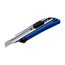 Нож усиленный с автоматическом фиксатором, сегментированное лезвие, 18х100мм - 19-0-009