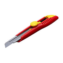 Резак с выдвижным лезвием СТАНДАРТ, 18 мм, HCS, 3 лезвия, винтовой фиксатор - 19-0-220