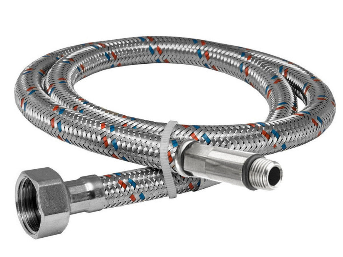 Подводка гибкая для смесителя, М10x18мм 100см - 67-0-058