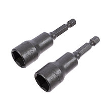 Головка торцевая магнитная 13 х 65 мм, хвостовик 1/4 Е, CrV, 2 шт., (уп.) - 33-3-835