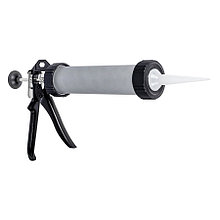 Пистолет для герметика закрытый алюминиевый корпус, усиленный, 320мл (300х200х80мм) - 23-2-001