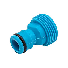 Штуцер для шланга пластиковый, наружная резьба, 3/4 - 64-2-010