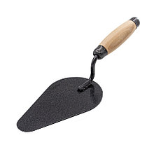 Кельма печника Овал, окрашенная сталь, деревянная усиленная рукоятка, 175х105мм - 28-1-317