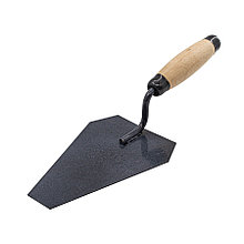 Кельма отделочника Трапеция, окрашенная сталь, деревянная усиленная рукоятка, 165x105мм - 28-1-318