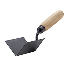 Кельма угловая для внутренних углов, деревянная ручка, 80х60х60мм - 28-1-322