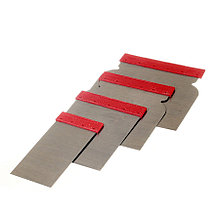 Набор шпателей углерод. сталь, пластик. рукоятка, 120х80мм, 100х80мм, 80х80мм, 50х80мм 4шт., (уп.) - 29-2-003