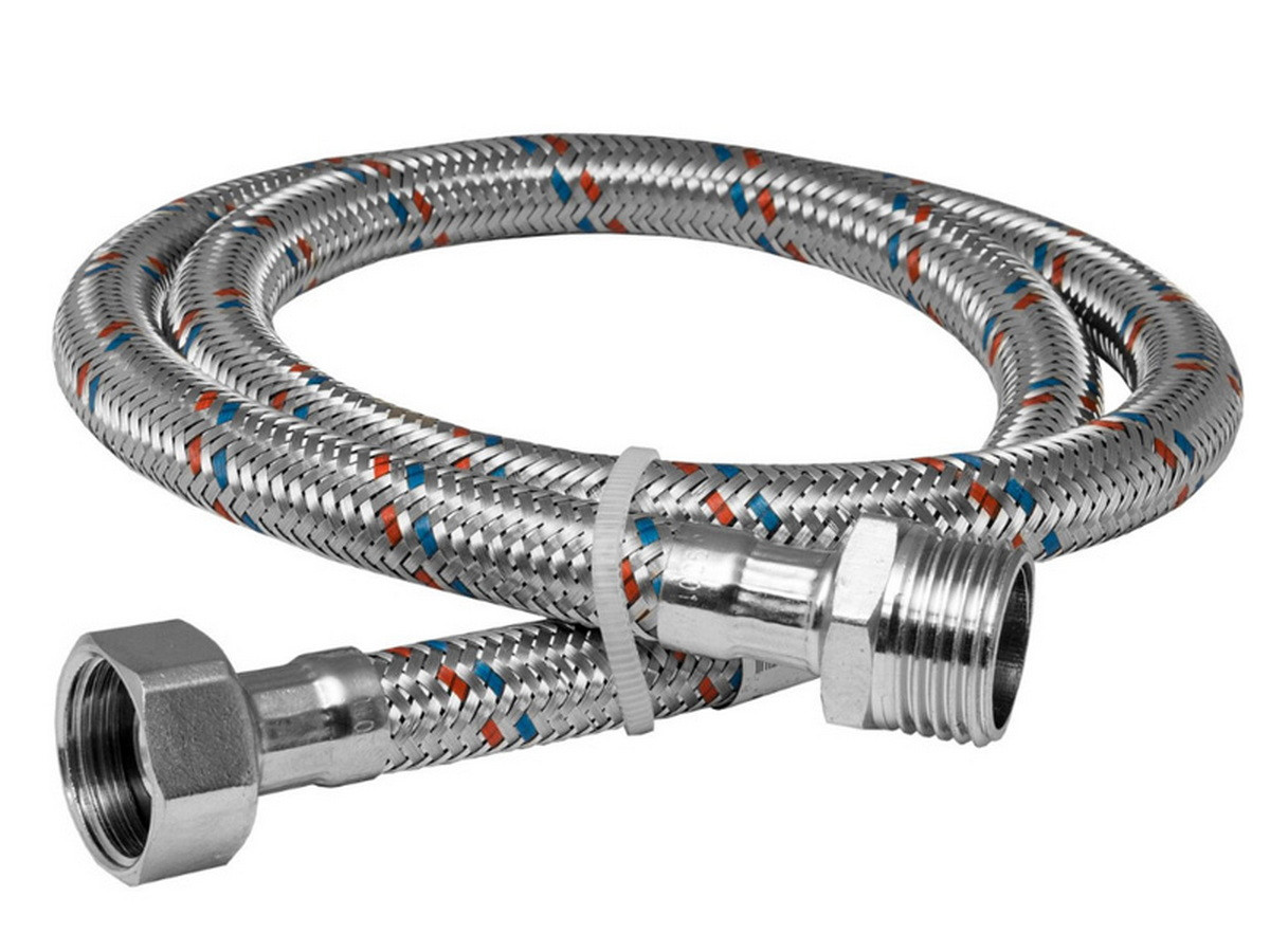 Подводка гибкая для воды г/ш, 1/2 80см - 67-0-034