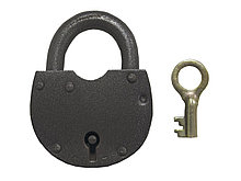 Замок навесной ЗВС-2 (амбарный), силумин, 3 ключа, сувальдный мех-м, 70х100х18мм, дужка 12мм - 70-0-902