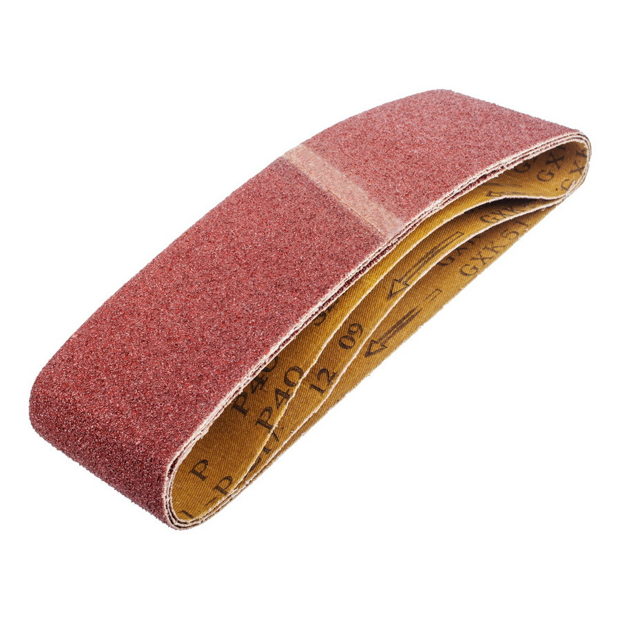 Лента абразивная на тканевой основе, оксид алюминия,  Р40, 75х533мм 3шт., (уп.) - 31-9-304