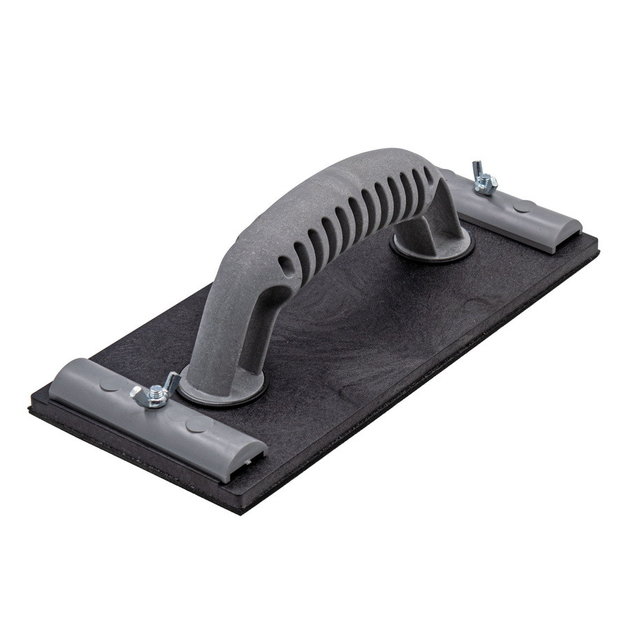 Оправка шлифовальная пластик. осн-е, накладка из мягкой синтет.резины, пласт.зажимы, 230х105мм, (шт. -