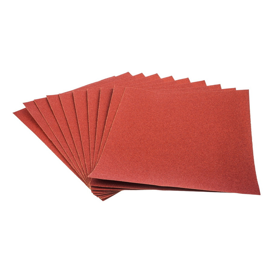 Шлифовальный лист на бумажной основе, оксид алюминия, водостойкий, Р120, 220х270мм 10шт., (уп.) - 32-5-112