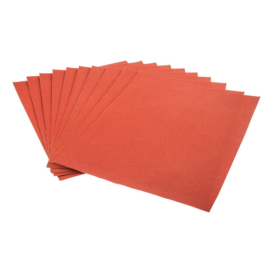 Шлифовальный лист на бумажной основе, оксид алюминия, водостойкий, Р240, 220х270мм 10шт., (уп.) - 32-5-124