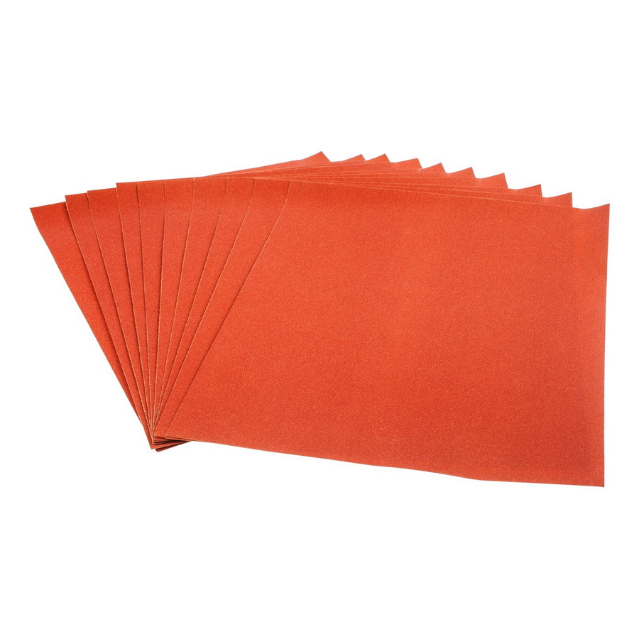 Шлифовальный лист на бумажной основе, оксид алюминия, водостойкий, Р400, 220х270мм 10шт., (уп.) - 32-5-140