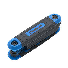 Набор ключей имбусовых HEX 1,5; 2,0; 2,5; 3,0; 4,0; 5,0; 6,0; 8,0 мм, 8 шт., CrV, складные - 33-2-708