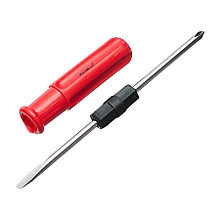 Отвёртка комбинированная SL6 х PH2, CR-V, пластиковая рукоятка - 33-0-000