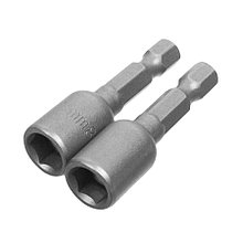 Головка торцевая магнитная 8 х 45 мм, хвостовик 1/4 Е, CrV, 2 шт., (уп.) - 33-3-836