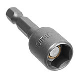 Головка торцевая магнитная 10 х 45 мм, хвостовик 1/4 Е, CrV, 2 шт., (уп.) - 33-3-838, фото 3