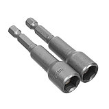 Головка торцевая магнитная 10 х 65 мм, хвостовик 1/4 Е, CrV, 2 шт., (уп.) - 33-3-839, фото 4