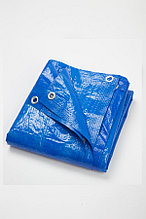 Тент укрывной 3 х 6м, 75г/м2, полипропилен, синий - 61-1-073