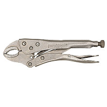 Зажим ручной с фиксатором полукруглый захват, 250мм, раскрытие губок до 55мм - 34-3-250