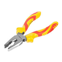 Плоскогубцы комбинированные FINE, 180 мм, HCS, двухкомпонентные рукоятки - 34-5-218