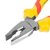 Плоскогубцы комбинированные FINE, 180 мм, HCS, двухкомпонентные рукоятки - 34-5-218, фото 3