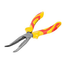 Тонкогубцы изогнутые FINE, 180 мм, HCS, двухкомпонентные рукоятки - 34-5-418