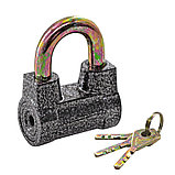 Замок навесной, алюминий 3 ключа, 53.6x28.5x39.7, дужка 9,8мм - 70-0-001, фото 5