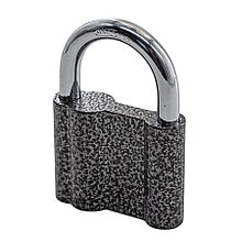 Замок навесной, сталь 3 ключа, 59x22x47, дужка 9мм - 70-0-096