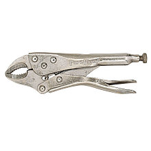 Зажим ручной с фиксатором полукруглый захват, 180мм, раскрытие губок до 45мм - 34-3-180