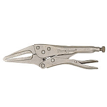 Зажим ручной с фиксатором удлиненный захват, 220мм, раскрытие губок до 70мм - 34-3-221