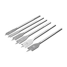 Набор сверл по дереву, перовых 10-25 мм, HCS, 6 предметов, (уп.) - 35-1-108