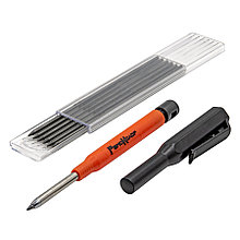 Карандаш строительный автоматический, с набором 6 графитовых грифелей - 13-0-006